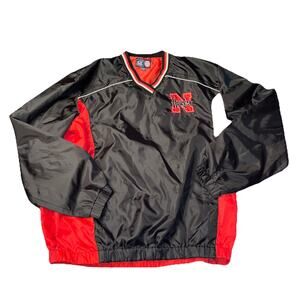 University Of Nebraska Cornhuskers Vintage Windbreaker Size XL Embroidered Logo